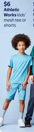 Walmart Athletic Works kids mesh tee or shorts offer