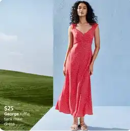 Walmart George ruffle tank maxi dress offer