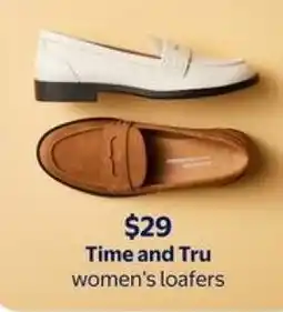 Walmart Time and Tru women's loafers offer