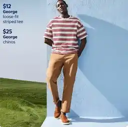 Walmart George loose-fit striped tee offer