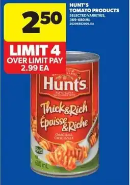 Real Canadian Superstore Hunt's tomato products offer