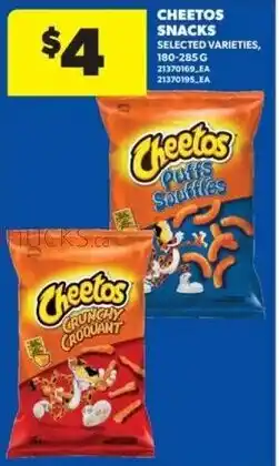Real Canadian Superstore Cheetos snacks offer