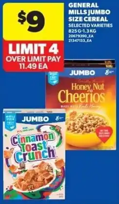 Real Canadian Superstore General mills jumbo size cereal offer