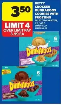 Real Canadian Superstore Betty crocker dunkaroos cookies with frosting offer