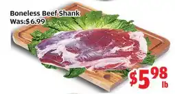 Top Food Supermarket Boneless Beef Shank offer