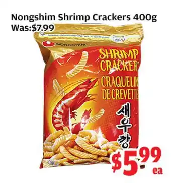 Top Food Supermarket Nongshim Shrimp Crackers offer