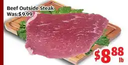 Top Food Supermarket Beef Outside Steak offer