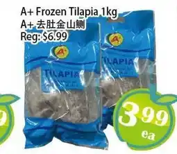 Food Depot Supermarket A+ Frozen Tilapia 1kg offer