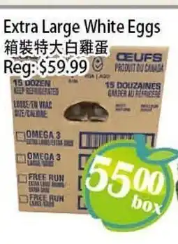 Food Depot Supermarket Extra Large White Eggs offer