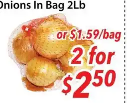 Bestco Food Mart Onions In Bag 2Lb offer