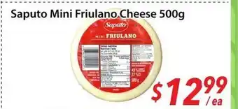 Bestco Food Mart Saputo Mini Friulano Cheese offer