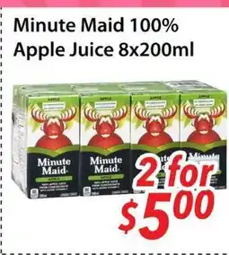 Bestco Food Mart Minute Maid 100% Apple Juice offer