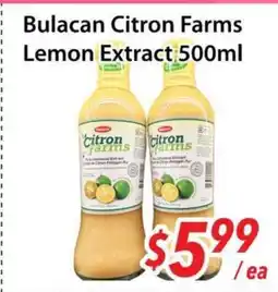 Bestco Food Mart Bulacan Citron Farms Lemon Extract offer