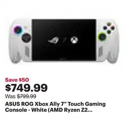 Best Buy ASUS ROG Xbox Ally 7 Touch Gaming Console - White (AMD Ryzen Z2 A/16GB RAM/512GB SSD/Windows 11) offer
