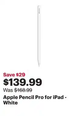 Best Buy Apple Pencil Pro for iPad - White offer