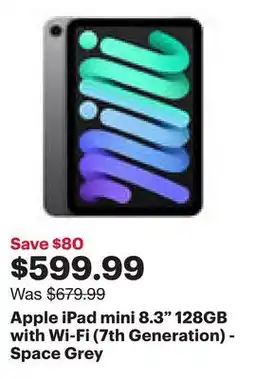 Best Buy Apple iPad mini 8.3 128GB with Wi-Fi (7th Generation) - Space Grey offer