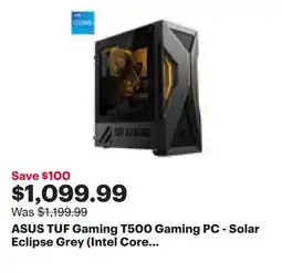 Best Buy ASUS TUF Gaming T500 Gaming PC - Solar Eclipse Grey (Intel Core i5-13420H/16GB RAM/1TB SSD/RTX 3050) offer