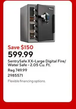 Staples SentrySafe XX-Large Digital Fire/Water Safe - 2.05 Cu. Ft offer