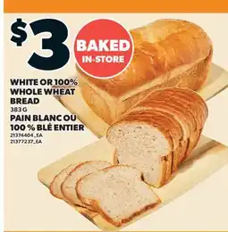 Valu-mart PAIN BLANC OU 100 % BLÉ ENTIER offer