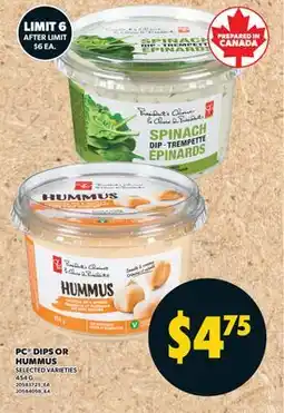 Valu-mart PC DIPS OR HUMMUS offer