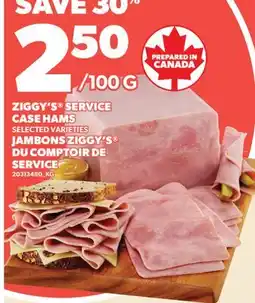 Valu-mart JAMBONS ZIGGY'S DU COMPTOIR DE SERVICE offer