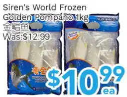 Ample Food Market Siren's World Frozen Golden Pompano offer