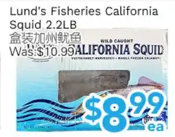 Ample Food Market Lund's Fisheries California Squid 2.2LB offer