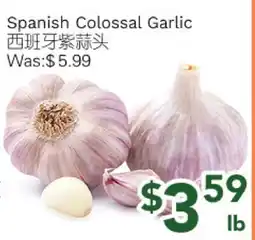 Ample Food Market Spanish Colossal Garlic offer