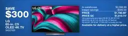 Costco LG 65-in. C5 OLED 4K TV offer