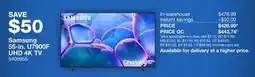 Costco Samsung 55-in. U7900F UHD 4K TV offer