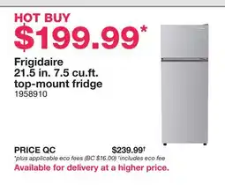 Costco Frigidaire 21.5 in. 7.5 cu. ft. top-mount fridge offer
