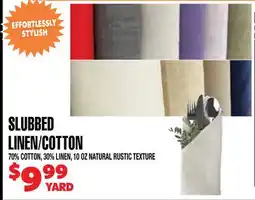Len's Mill Stores SLUBBED LINEN/COTTON offer