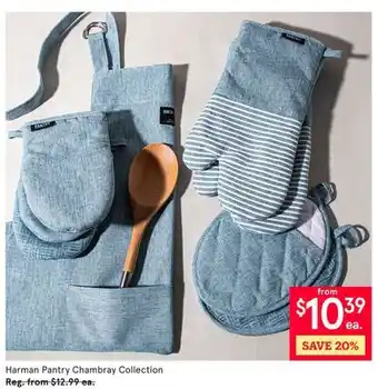 Kitchen Stuff Plus Harman Pantry Chambray Collection offer