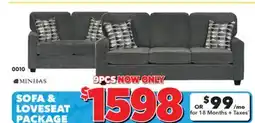 Surplus Furniture Lilly Surge Anchor Sofa & Loveseat Set offer