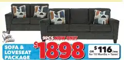 Surplus Furniture Erinslane Dusk Sofa & Loveseat set offer
