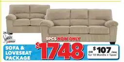Surplus Furniture Simplejoy Sand Sofa/Loveseat set offer