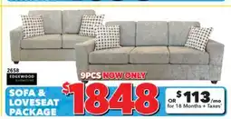 Surplus Furniture Brady Military Sofa & Loveseat Set offer