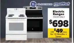 Surplus Furniture Electric Ranges offer