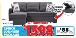 Surplus Furniture Hugo Charcoal 2 Piece Storage Sleeper offer