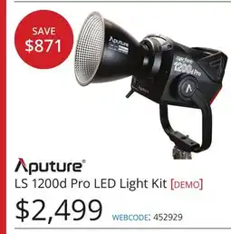 Vistek Aputure LS 1200d Pro LED Light Kit demo offer
