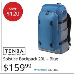 Vistek Solstice Backpack 20L-Blue offer