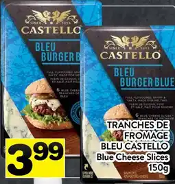 Supermarché PA TRANCHES DE FROMAGE BLEU CASTELLO | Blue Cheese Slices offer