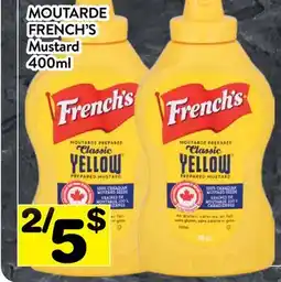 Supermarché PA MOUTARDE FRENCH'S | Mustard offer