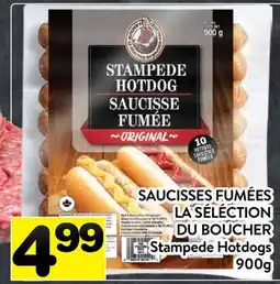 Supermarché PA SAUCISSES FUMÉES LA SÉLÉCTION DU BOUCHER | Stampede Hotdogs offer