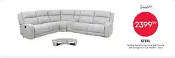 Meubles RD Steel - Modular Reclining Sectional and Console with Storage and Cup Holders - 6 pcs offer