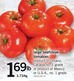 Loblaws Large beefsteak tomatoes offer