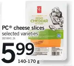 Loblaws PC cheese slices offer