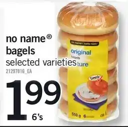 Loblaws No name bagels offer