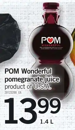 Loblaws POM Wonderful pomegranate juice offer