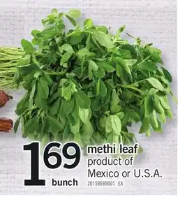 Loblaws Methi leaf offer